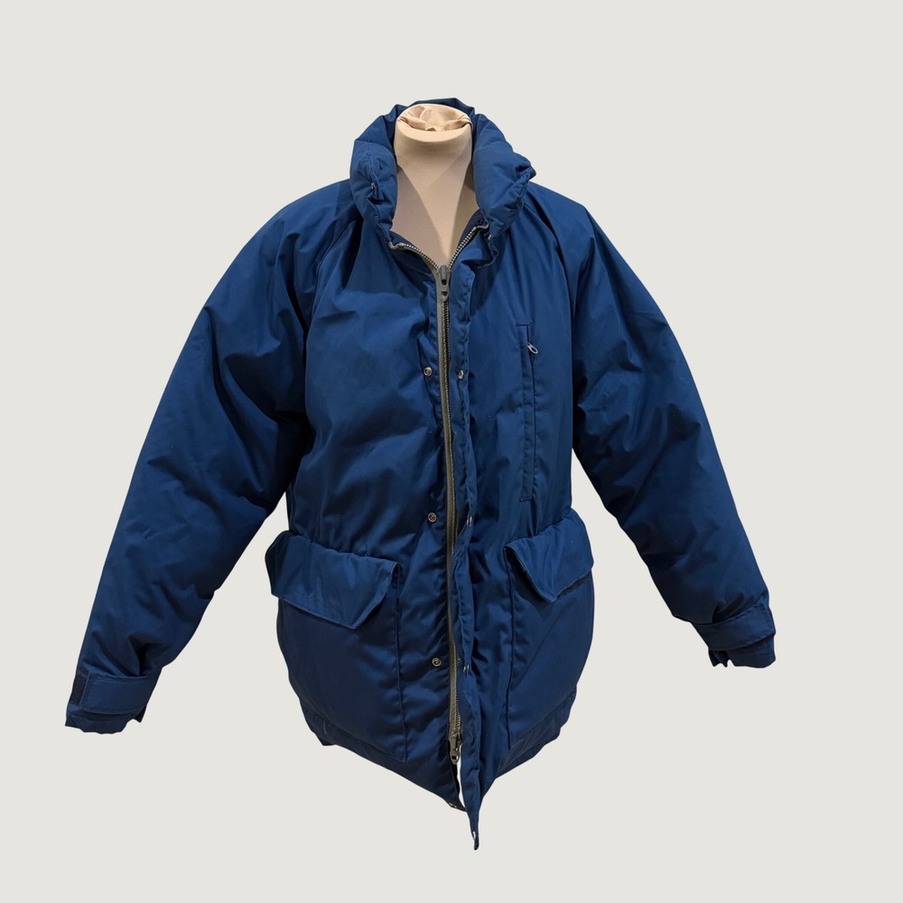 The North Face Vintage Puffer Parka Jacket Blue Mens Large Gorpcore Quilted USA